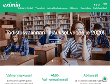 Tablet Screenshot of eximia.fi